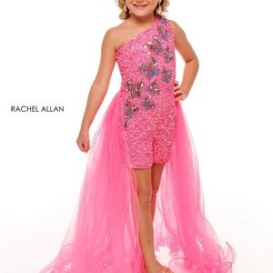 Rachel Allan PERIWINKLE One-Shoulder Kids Pageant Fun Fashion